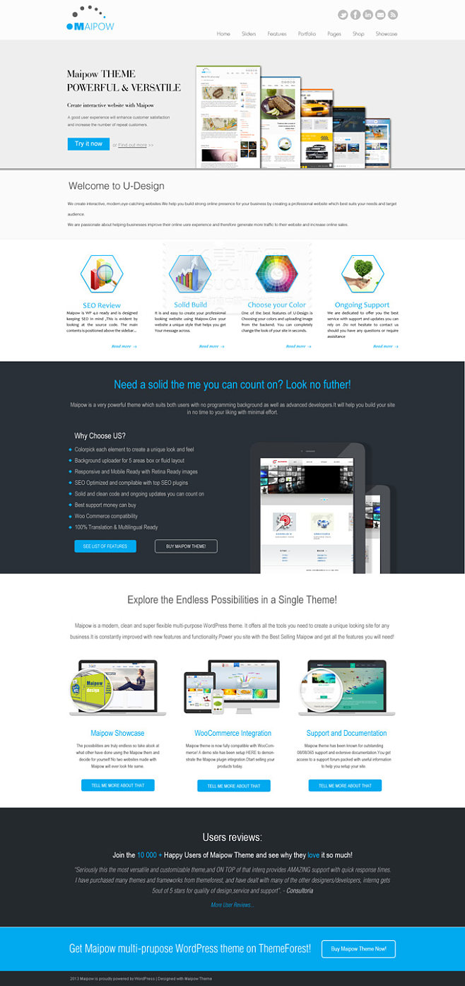 應用程序開發(fā)站模板PSD分層素材網(wǎng)頁 |.